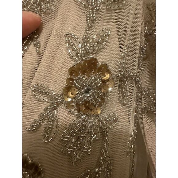 Mac Duggal Embellished Cream Midi Dress - Picture 8 of 11